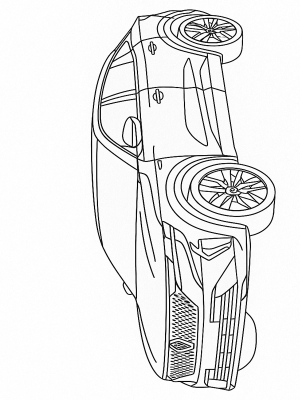 Renault Rafale E-Tech Ausmalbild Renault Rafale E-Tech Ausmalbild