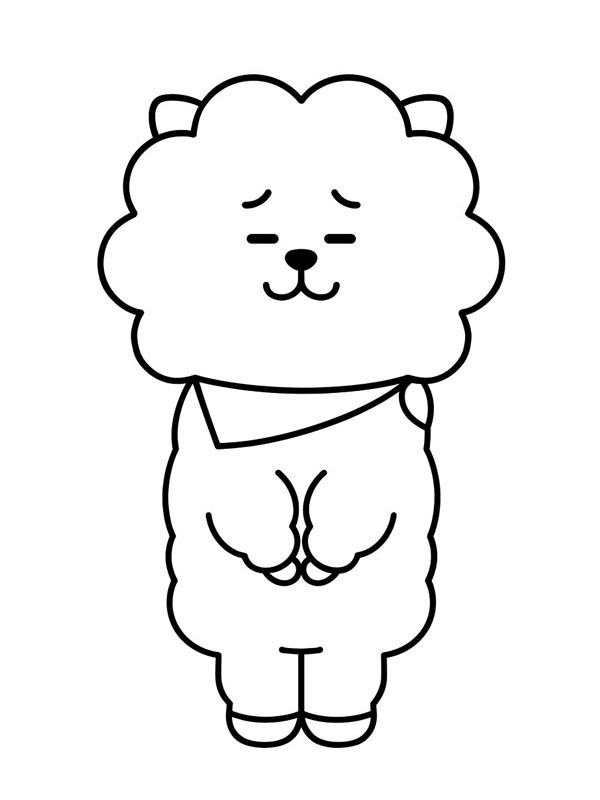 RJ BT21 Ausmalbild RJ BT21 Ausmalbild
