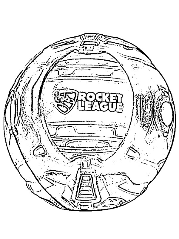 Rocket League ball Ausmalbild