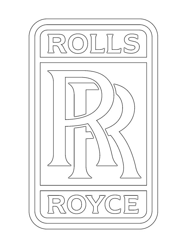 Rolls-Royce logo Ausmalbild
