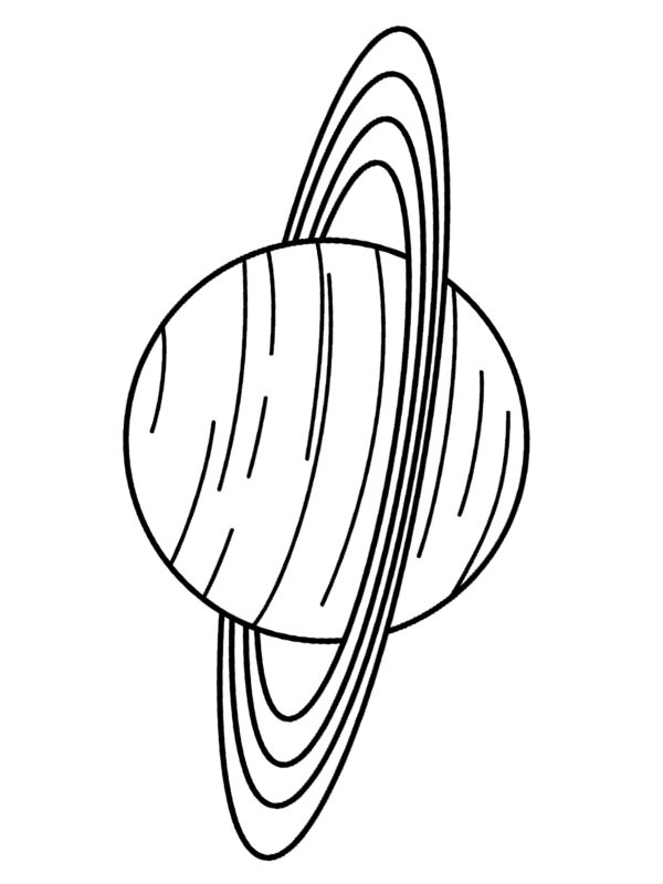 Saturn (Planet) Ausmalbild
