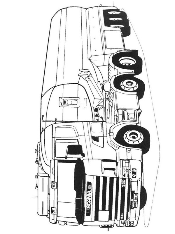 Ausmalbilder Scania Lkw Besteausmalbilder De