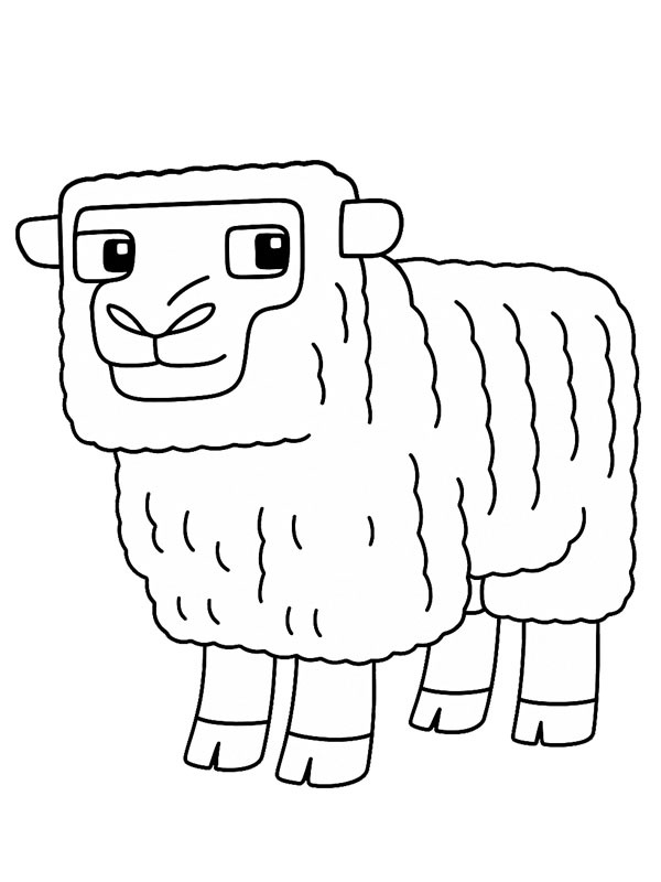 Schaf Minecraft movie Ausmalbild Schaf Minecraft movie Ausmalbild