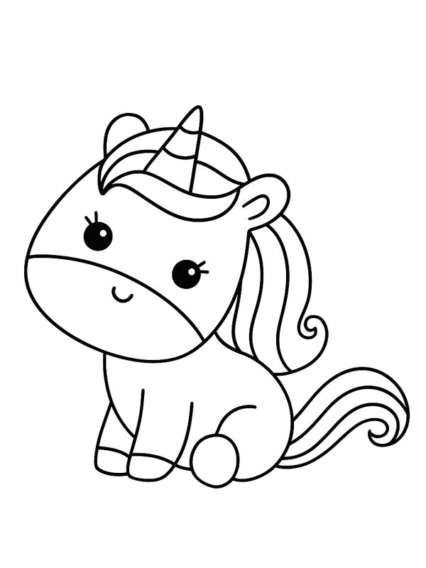 Niedliches Einhorn Ausmalbild Niedliches Einhorn Ausmalbild