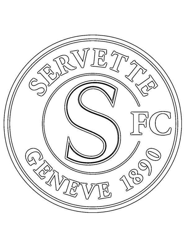 Servette FC Ausmalbild Servette FC Ausmalbild