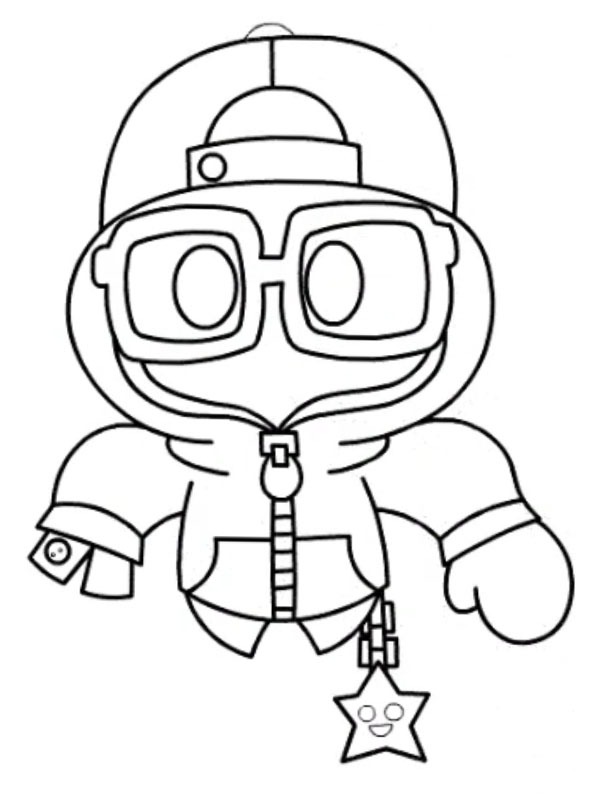 Shade Brawl Stars Ausmalbild Shade Brawl Stars Ausmalbild