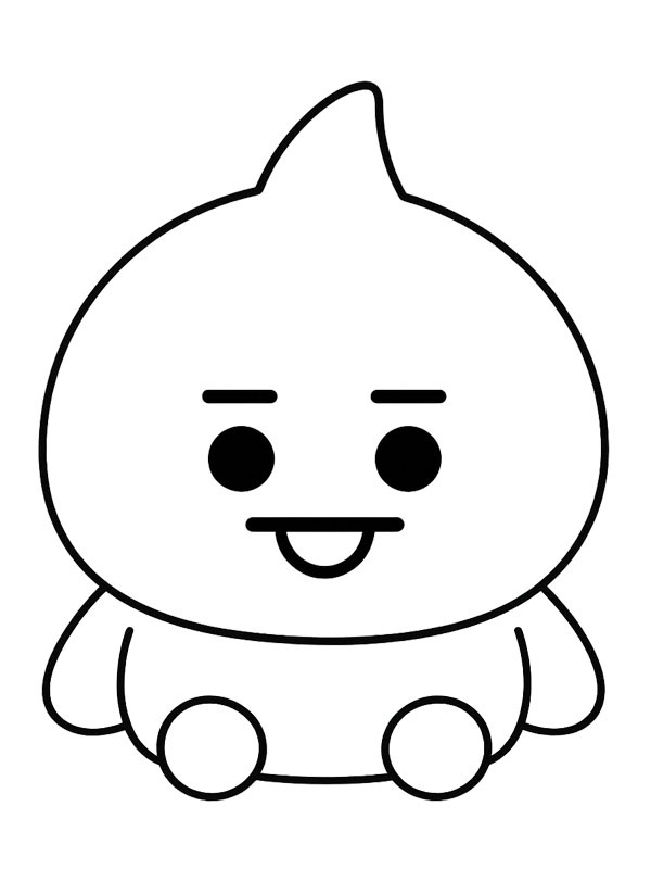 Shooky Bt21 Ausmalbild Shooky Bt21 Ausmalbild