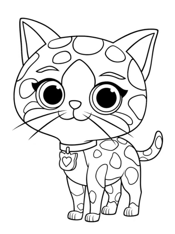 Sparks (SuperKitties) Ausmalbild Sparks (SuperKitties) Ausmalbild