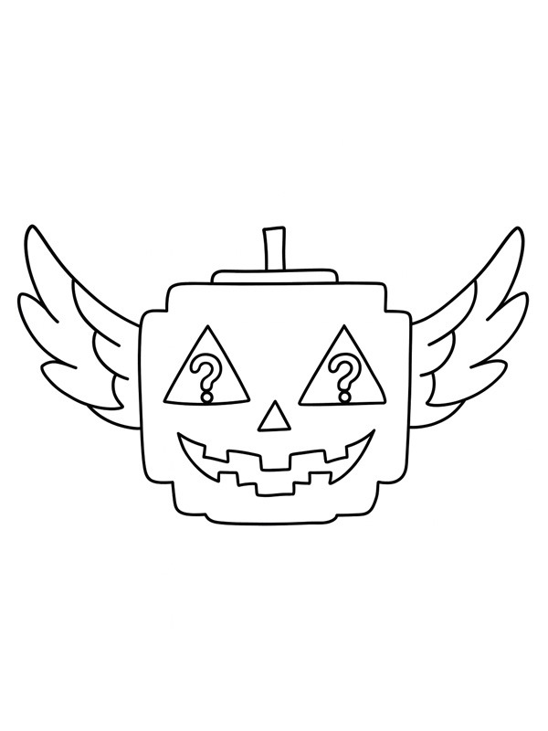 Spooky Lucky Block (Steal a Brainrot) Ausmalbild Spooky Lucky Block (Steal a Brainrot) Ausmalbild