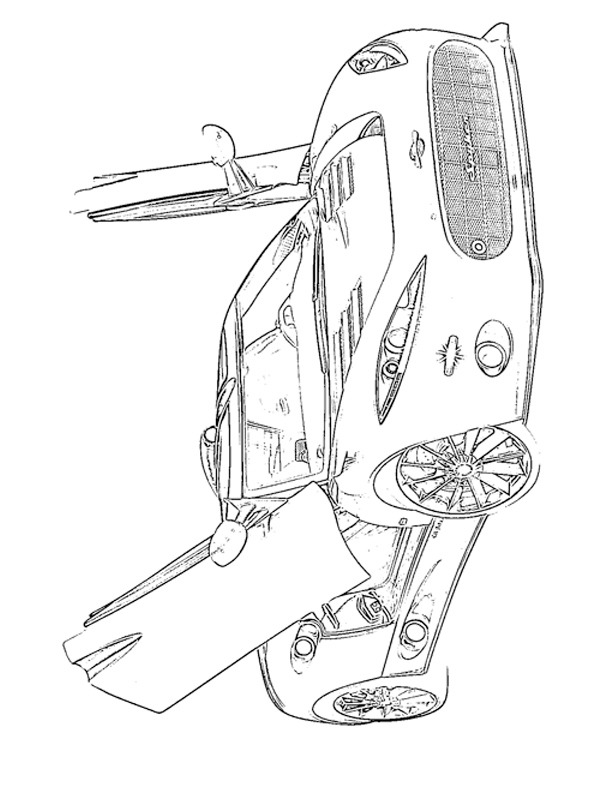 Spyker C8 Aileron Ausmalbild