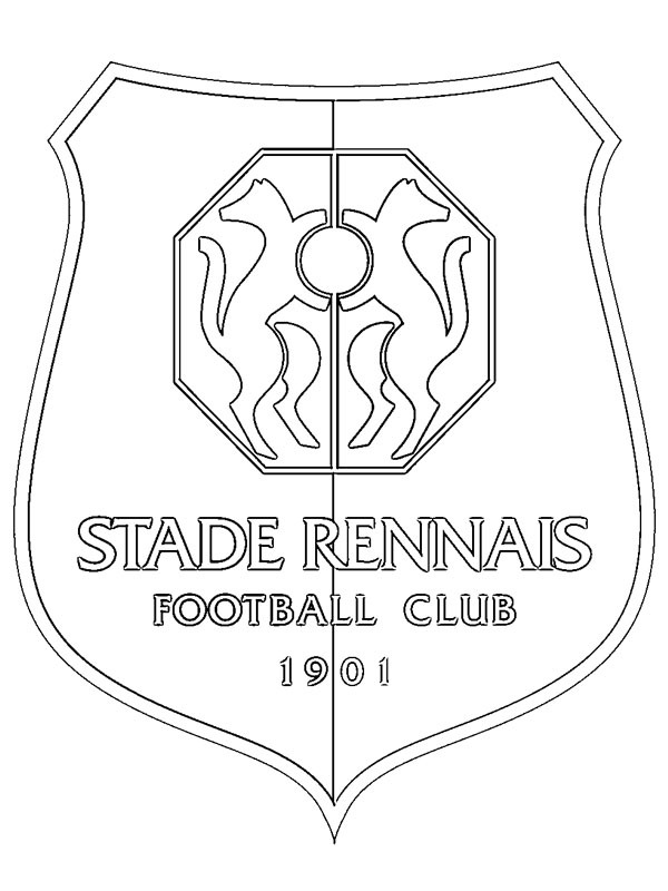 Stade Rennes Ausmalbild