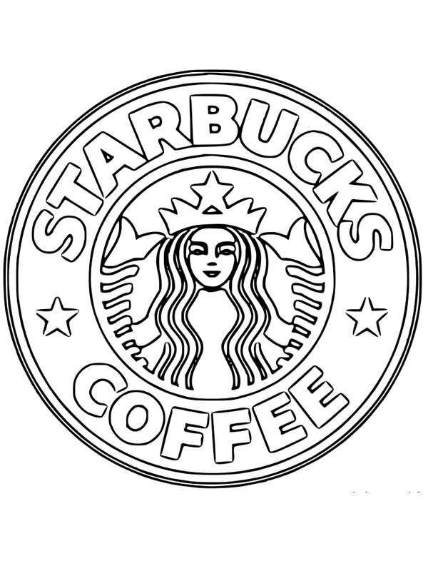 Starbucks logo Ausmalbild
