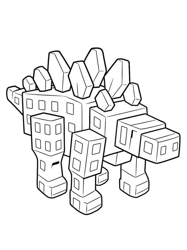 Stegosaurus (Grow a Garden) Ausmalbild Stegosaurus (Grow a Garden) Ausmalbild