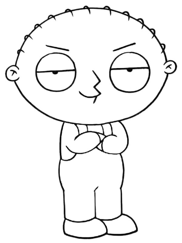 Stewie Griffin Family Guy Ausmalbild