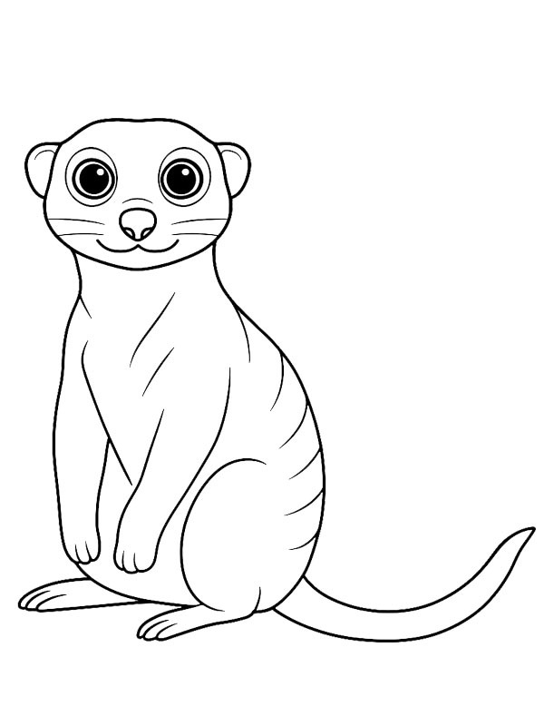 Erdmännchen Ausmalbild Erdmännchen Ausmalbild
