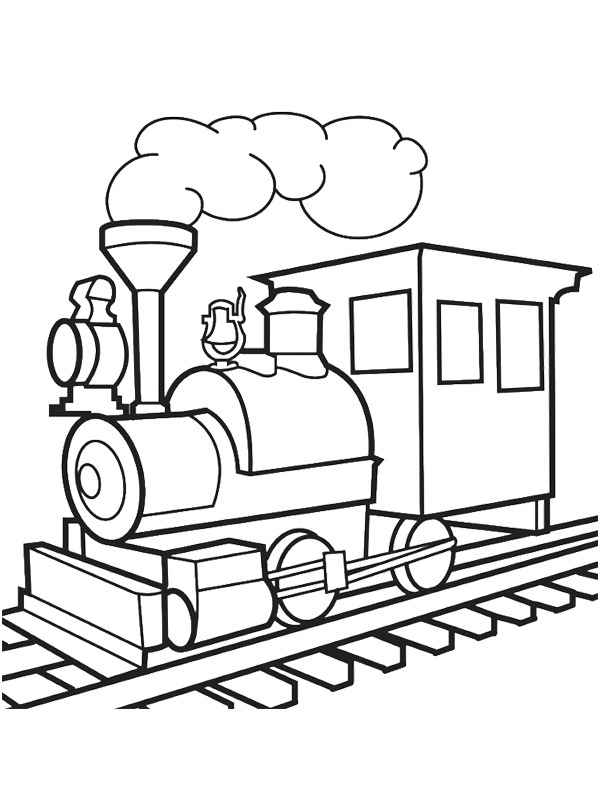 Dampflokomotive Ausmalbild