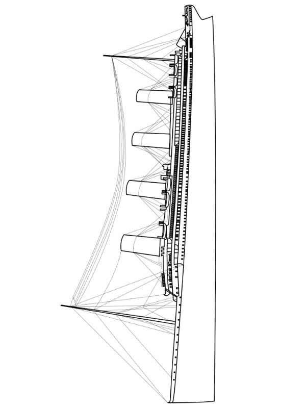 RMS Titanic Ausmalbild