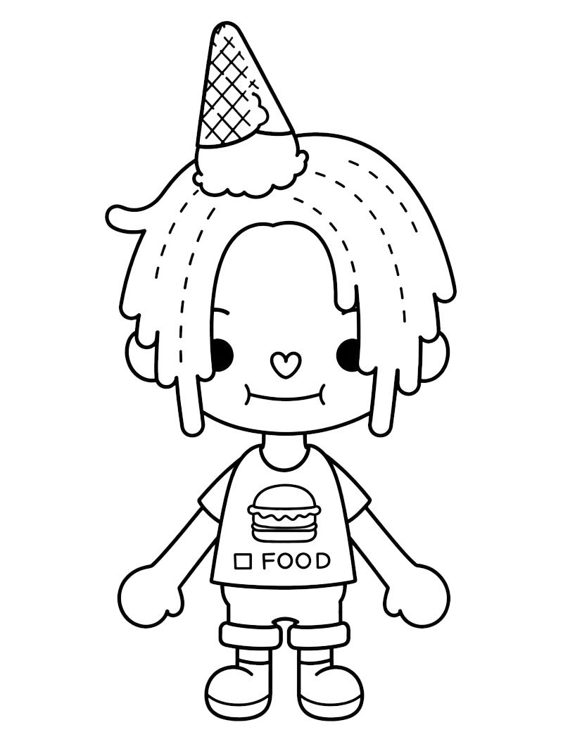 Ian (Toca Boca) Ausmalbild Ian (Toca Boca) Ausmalbild