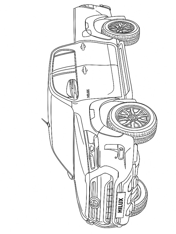 Toyota Hilux Ausmalbild Toyota Hilux Ausmalbild