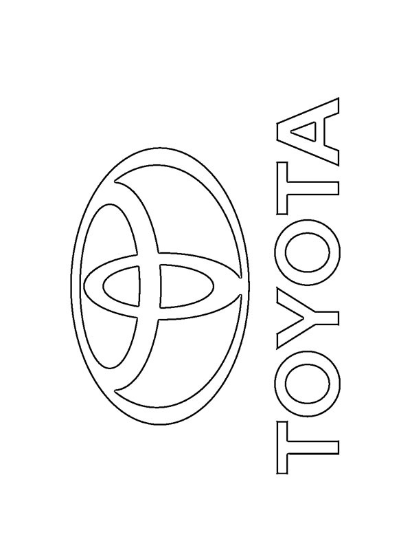 Toyota logo Ausmalbild Toyota logo Ausmalbild