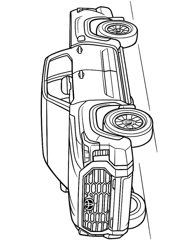 Toyota Tundra Ausmalbild Toyota Tundra Ausmalbild