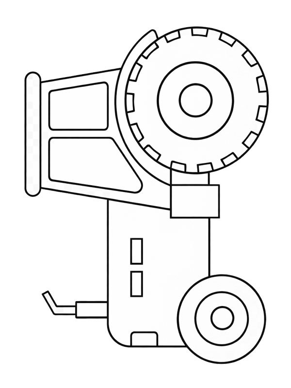 Traktor f&uuml;r Kleinkinder Ausmalbild
