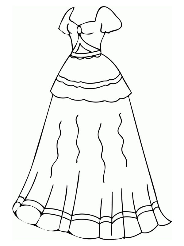 Hochzeitskleid Ausmalbild Hochzeitskleid Ausmalbild