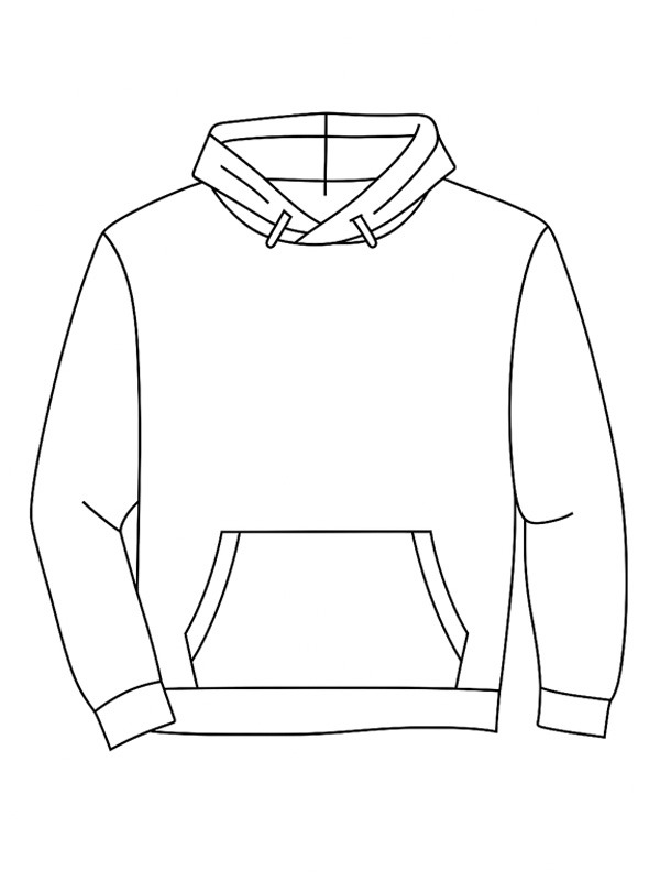 Kapuzenpullover Ausmalbild Kapuzenpullover Ausmalbild