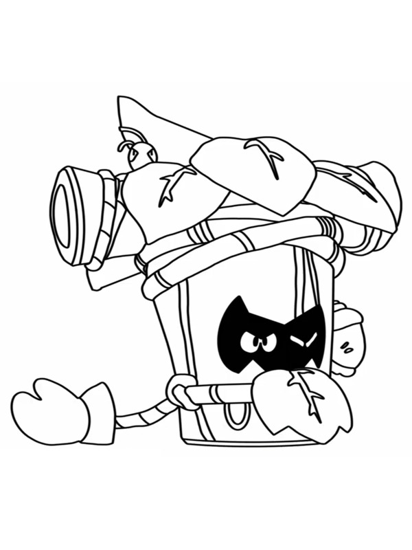Trunk (Brawl Stars) Ausmalbild Trunk (Brawl Stars) Ausmalbild