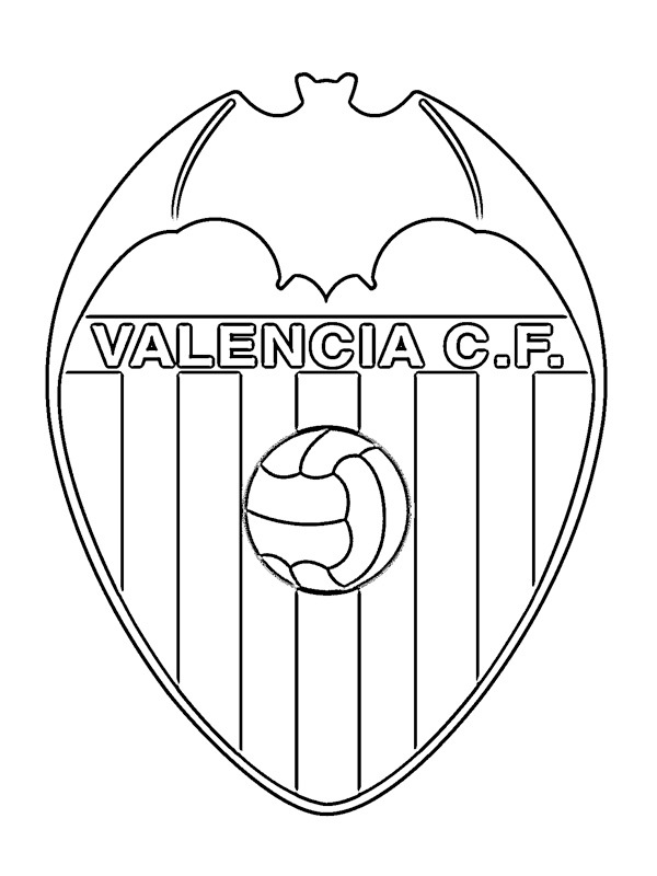 CF Valencia Ausmalbild