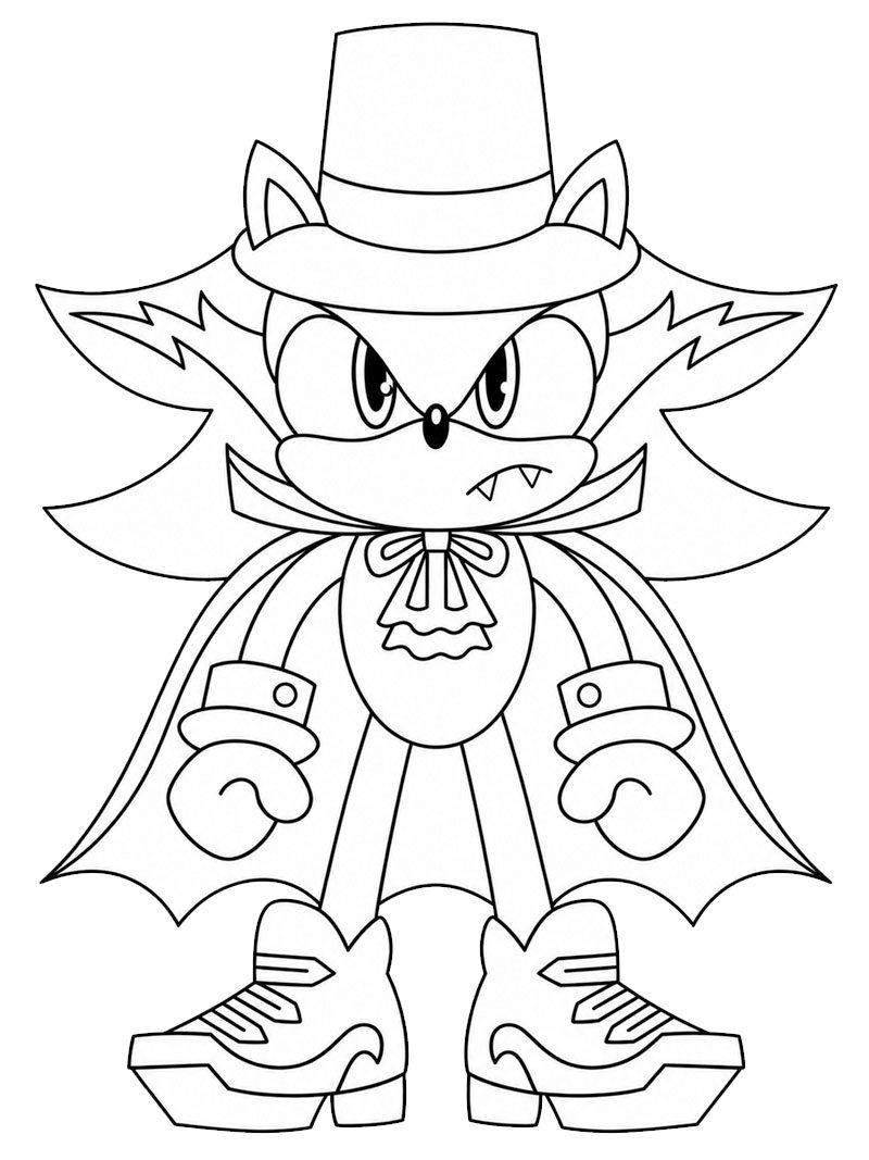 Vampire Shadow (Sonic Speed Simulator) Ausmalbild Vampire Shadow (Sonic Speed Simulator) Ausmalbild