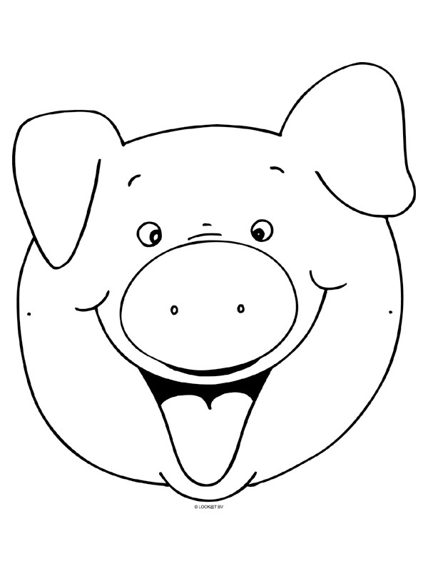 Schweinekopf Ausmalbild