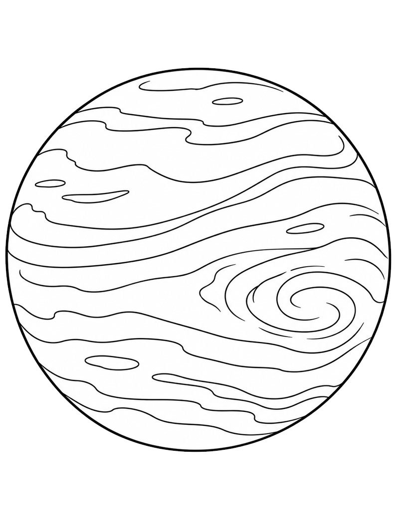 Venus (Planet) Ausmalbild Venus (Planet) Ausmalbild