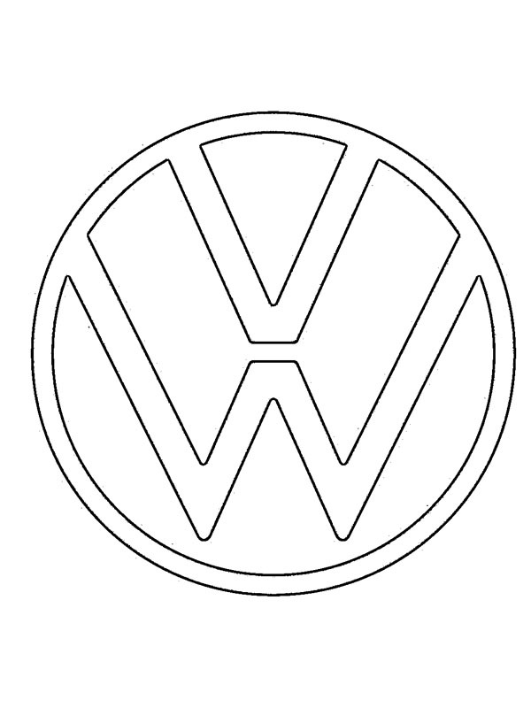 VW logo Ausmalbild