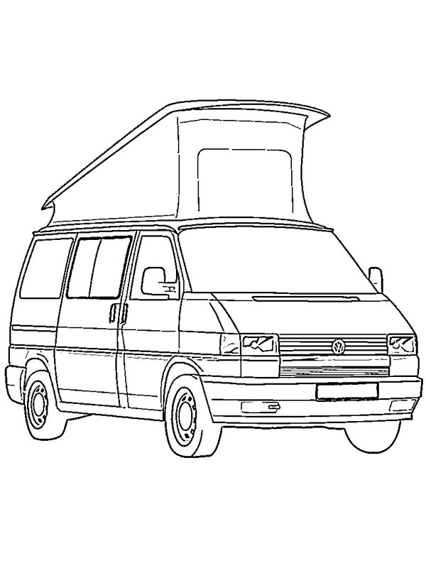 VW California Camper Ausmalbild