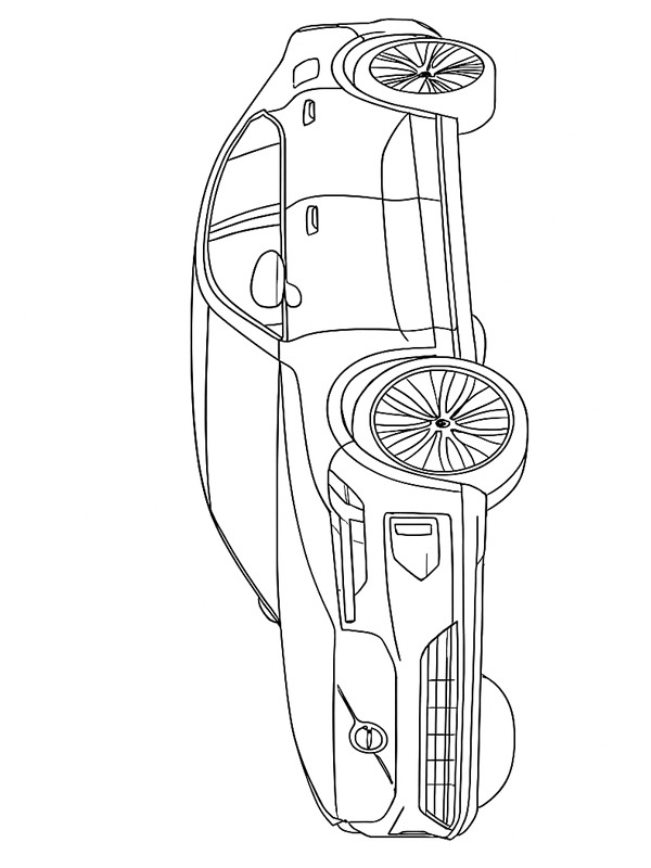 Volvo ES90 Ausmalbild Volvo ES90 Ausmalbild