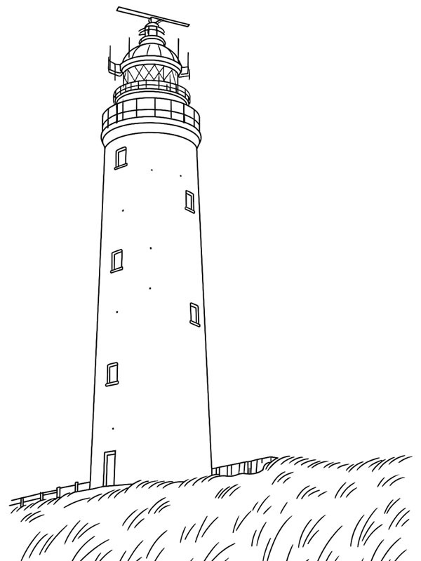 Leuchtturm Texel Ausmalbild Leuchtturm Texel Ausmalbild