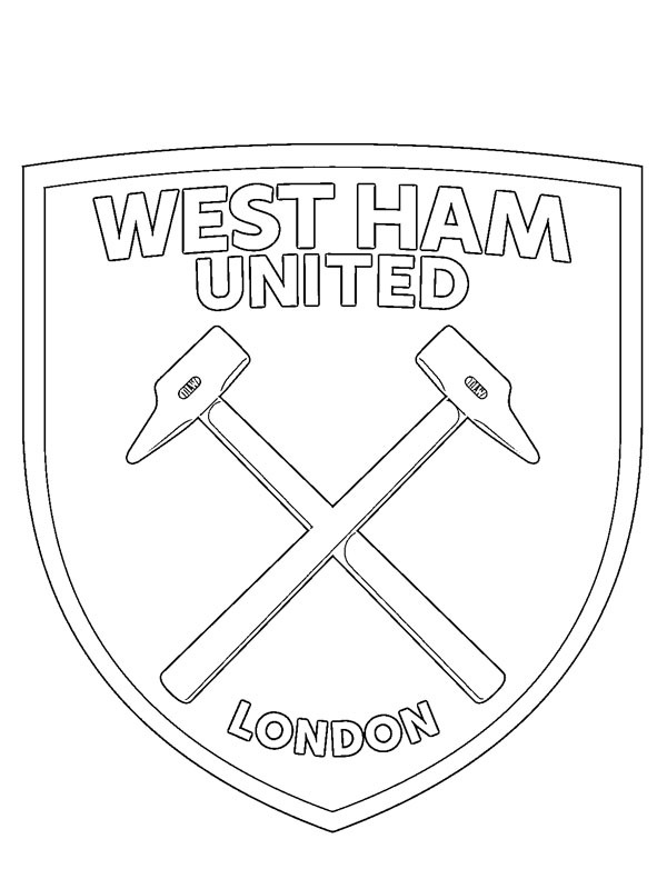 West Ham United Ausmalbild