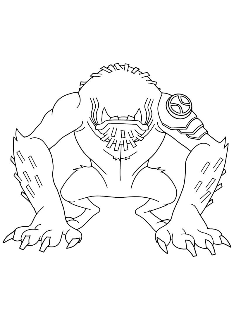 Biest (Ben 10) Ausmalbild