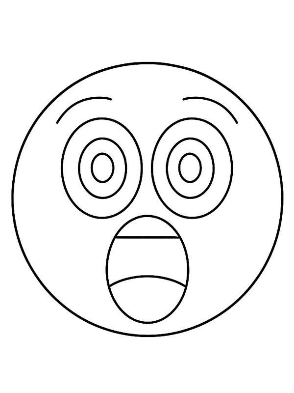 Wow-emoji Ausmalbild Wow-emoji Ausmalbild