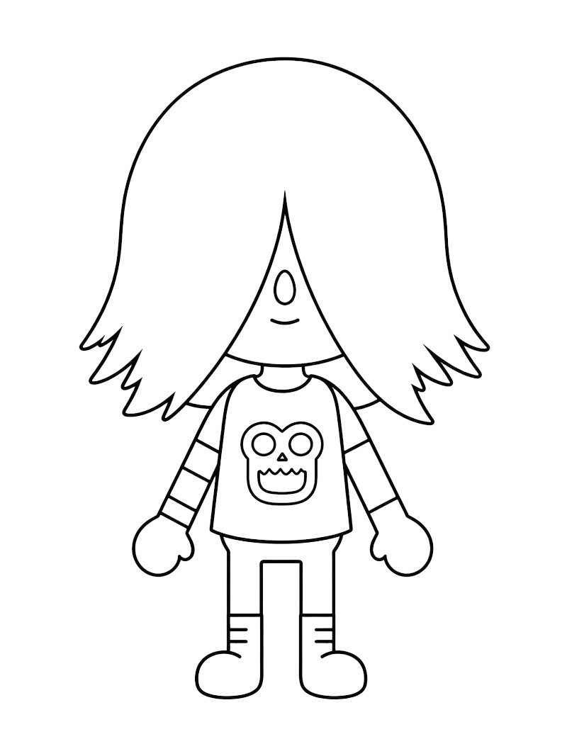 Xing (Toca Boca) Ausmalbild