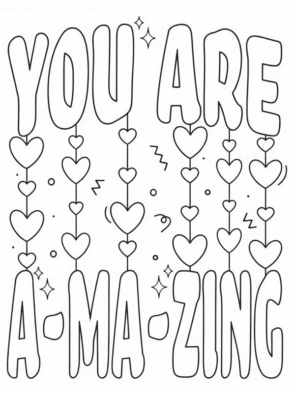 You Are Amazing Ausmalbild