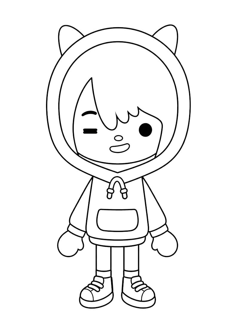 Zeke (Toca Boca) Ausmalbild Zeke (Toca Boca) Ausmalbild