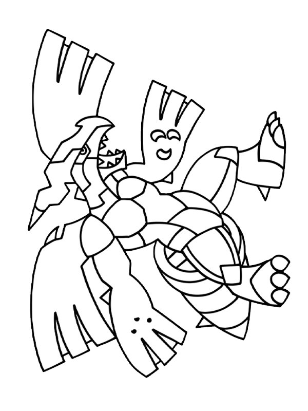 Zekrom (Pokémon) Ausmalbild Zekrom (Pokémon) Ausmalbild