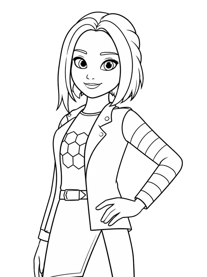 Zo&eacute; Lee (Miraculous) Ausmalbild